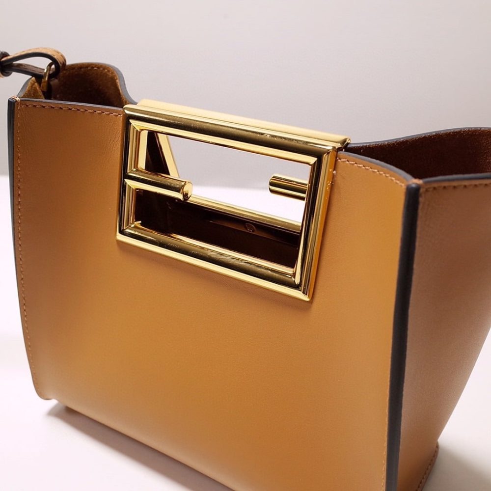 1:1 Replica Fendi Way Small Brown Bag For Woman 20cm/8in - Image 2