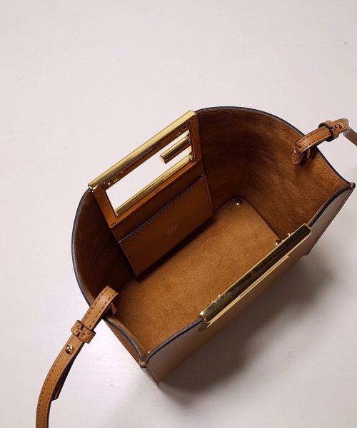 1:1 Replica Fendi Way Small Brown Bag For Woman 20cm/8in