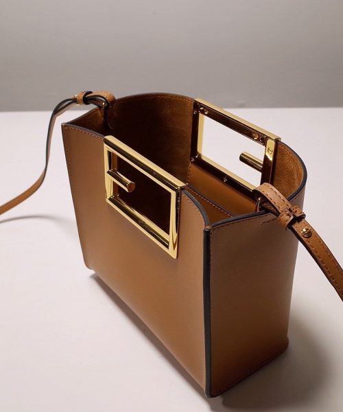 1:1 Replica Fendi Way Small Brown Bag For Woman 20cm/8in