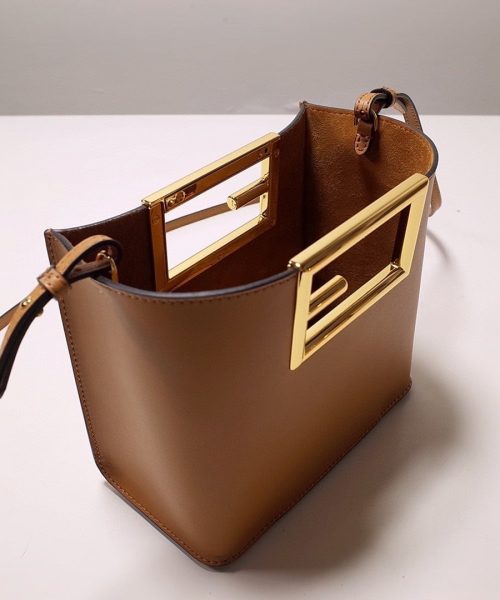 1:1 Replica Fendi Way Small Brown Bag For Woman 20cm/8in