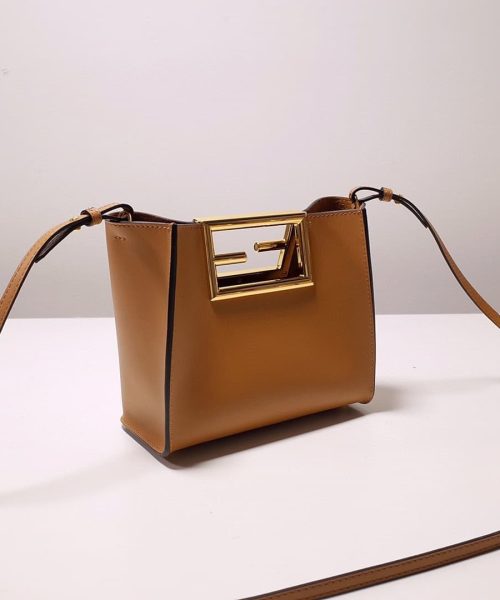 1:1 Replica Fendi Way Small Brown Bag For Woman 20cm/8in