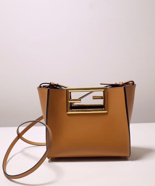 1:1 Replica Fendi Way Small Brown Bag For Woman 20cm/8in