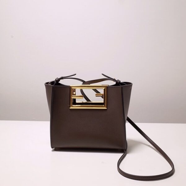 1:1 Replica Fendi Way Small Dark Grey Bag For Woman 20cm/8in
