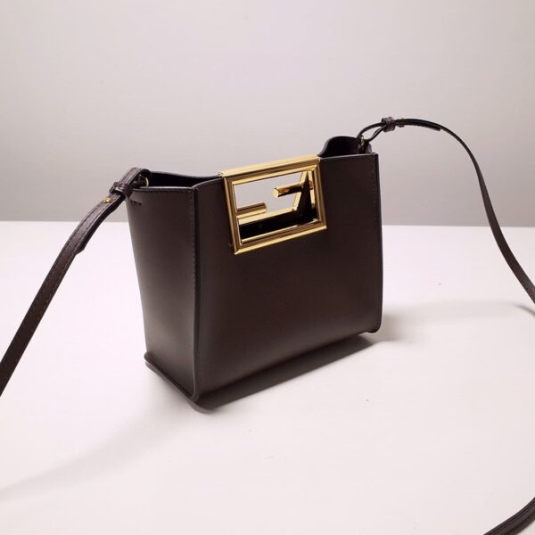 1:1 Replica Fendi Way Small Dark Grey Bag For Woman 20cm/8in