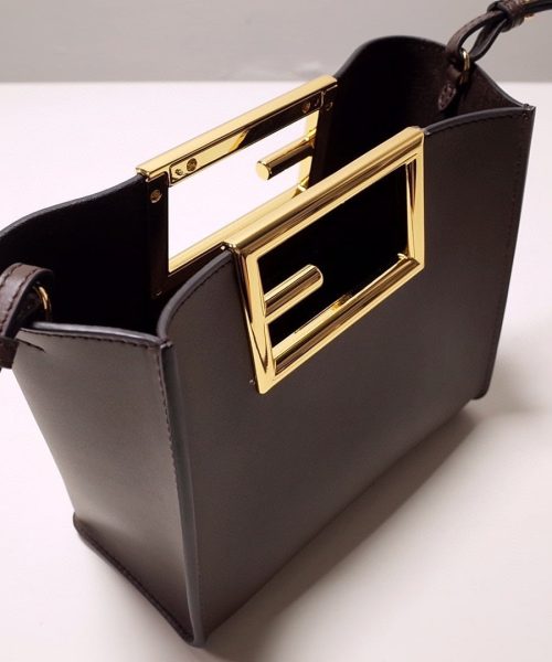 1:1 Replica Fendi Way Small Dark Grey Bag For Woman 20cm/8in