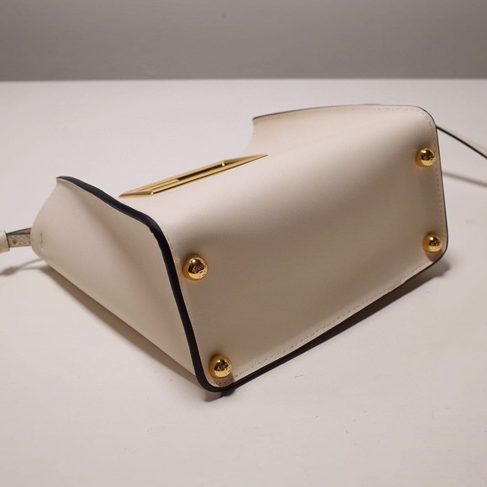 1:1 Replica Fendi Way Small White Bag For Woman 20cm/8in - Image 9