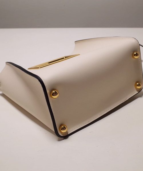 1:1 Replica Fendi Way Small White Bag For Woman 20cm/8in