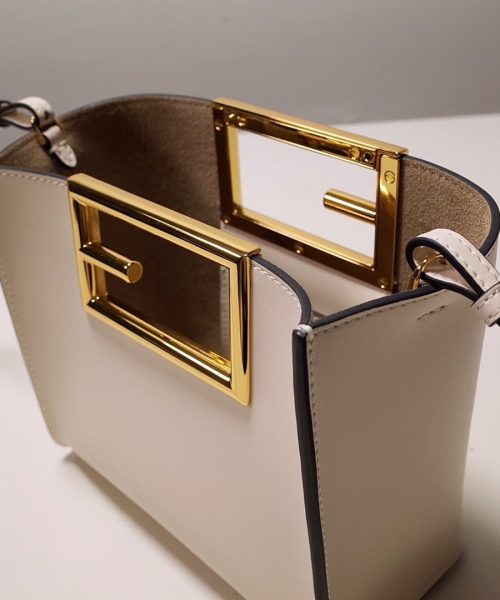 1:1 Replica Fendi Way Small White Bag For Woman 20cm/8in