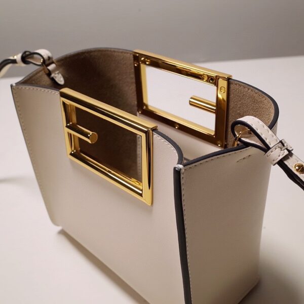 1:1 Replica Fendi Way Small White Bag For Woman 20cm/8in