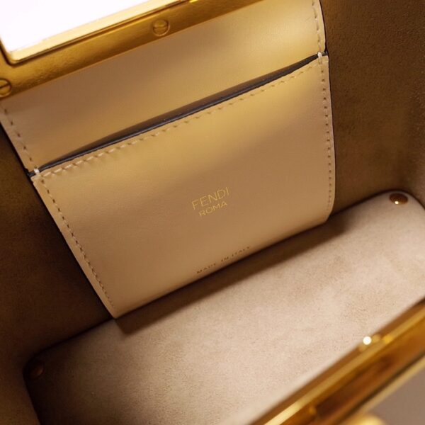 1:1 Replica Fendi Way Small White Bag For Woman 20cm/8in