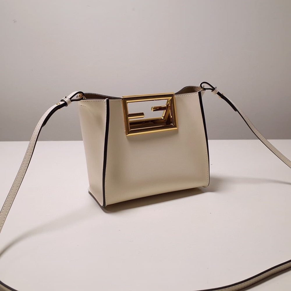 1:1 Replica Fendi Way Small White Bag For Woman 20cm/8in - Image 7