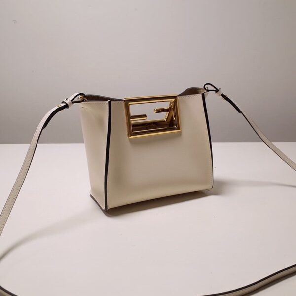 1:1 Replica Fendi Way Small White Bag For Woman 20cm/8in