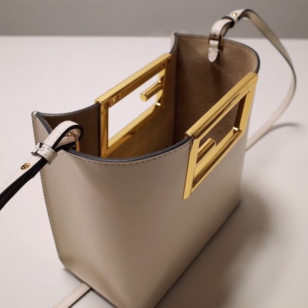 1:1 Replica Fendi Way Small White Bag For Woman 20cm/8in