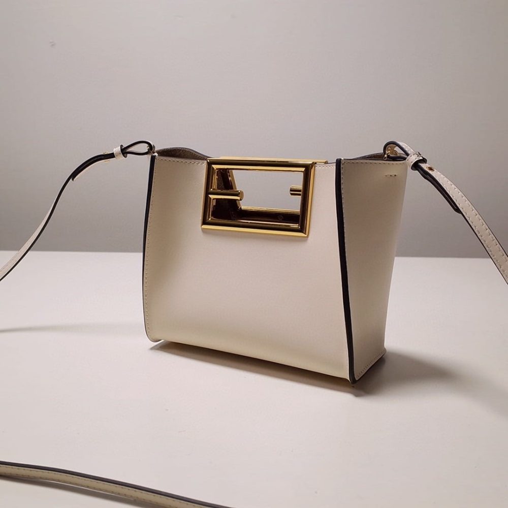 1:1 Replica Fendi Way Small White Bag For Woman 20cm/8in - Image 3