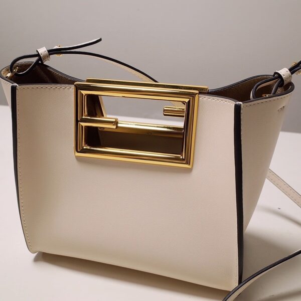 1:1 Replica Fendi Way Small White Bag For Woman 20cm/8in