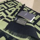 Fendi Wool And Silk Green and Black Scarf 180cm/71in 