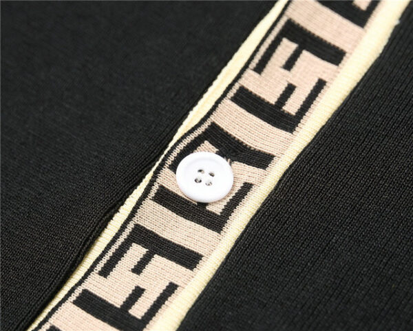 Fendi Wool Cardigan Black For Men