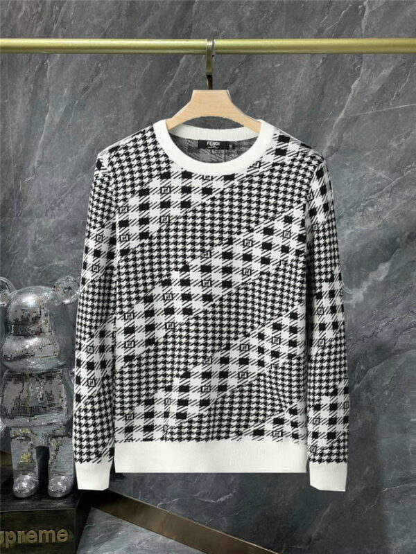 Fendi Wool Jumper Multicolour For Men FZX089AL3YF17XM