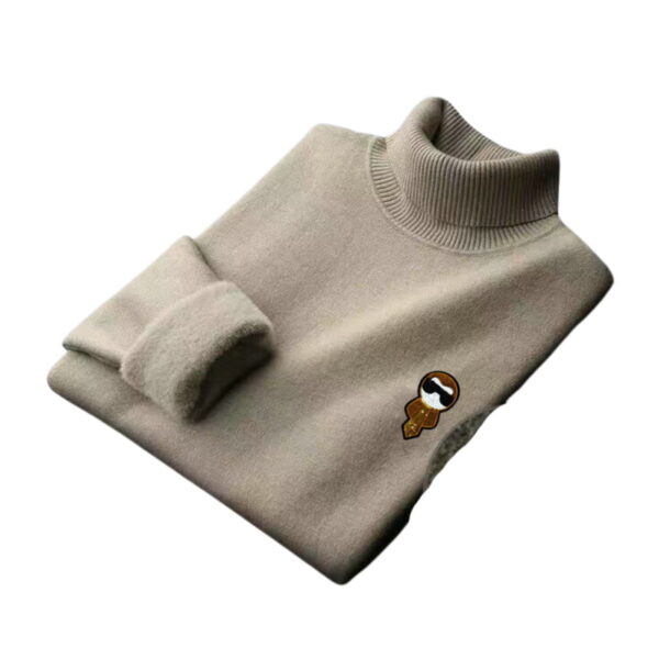 Fendi Wool Sweater Pullover Beige For Men