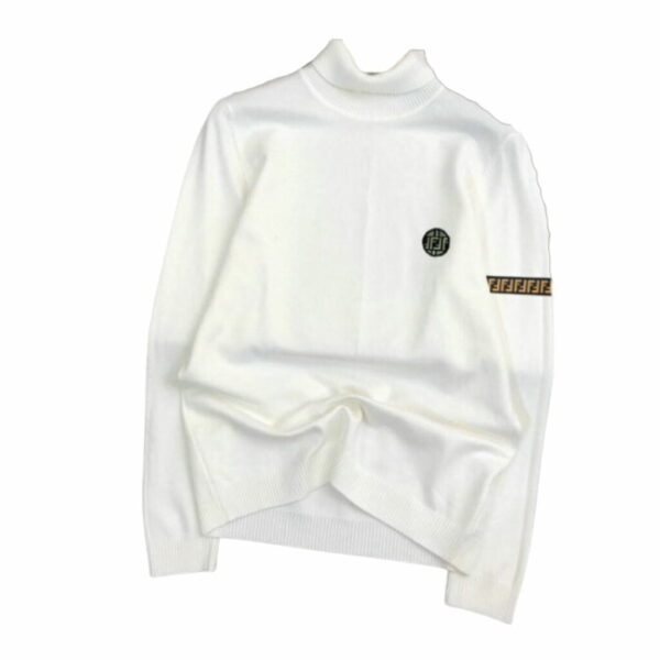 Fendi Wool Sweater Pullover White For Men
