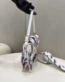 1:1 Replica FENDI x FILA Mania Beaded Baguette Multicolour Bag For Woman 26cm/10in
