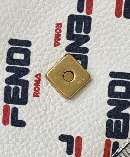 1:1 Replica FENDI x FILA Mania Beaded Baguette Multicolour Bag For Woman 26cm/10in