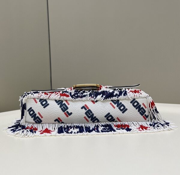 1:1 Replica FENDI x FILA Mania Beaded Baguette Multicolour Bag For Woman 26cm/10in