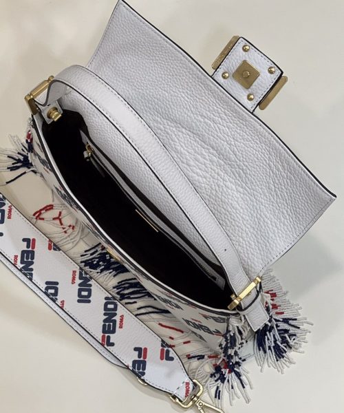 1:1 Replica FENDI x FILA Mania Beaded Baguette Multicolour Bag For Woman 26cm/10in