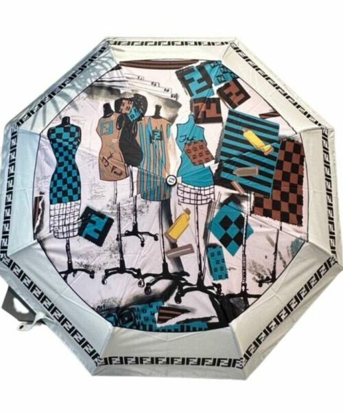 FF All For You Folding Umbrella White
