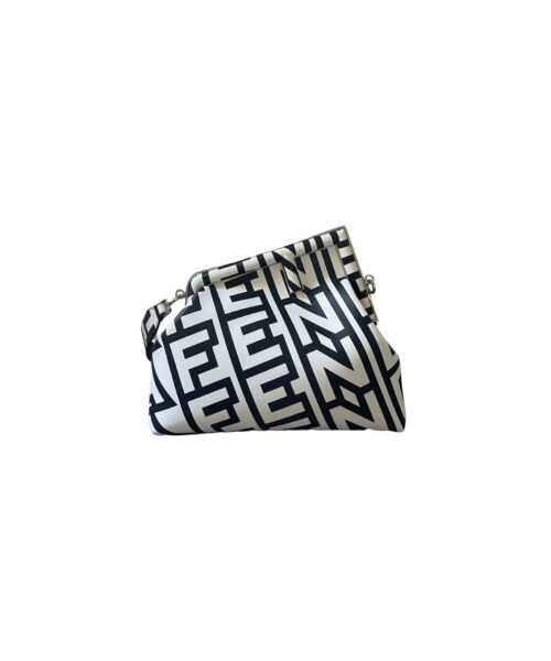1:1 Replica First Midi Bag Black And White For Women 12.5in/ 32cm