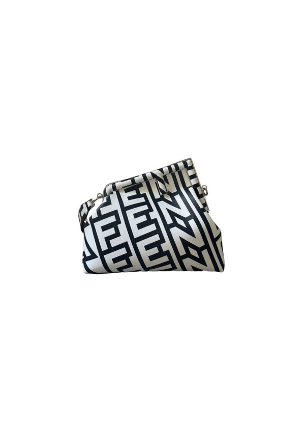 1:1 Replica First Midi Bag Black And White For Women 12.5in/ 32cm