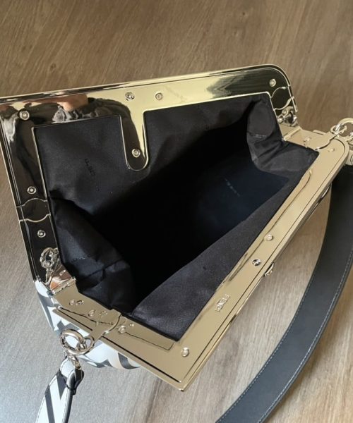 1:1 Replica First Midi Bag Black And White For Women 12.5in/ 32cm
