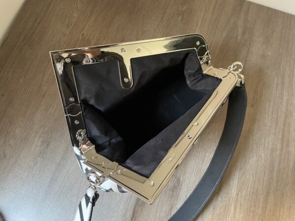 1:1 Replica First Midi Bag Black And White For Women 12.5in/ 32cm