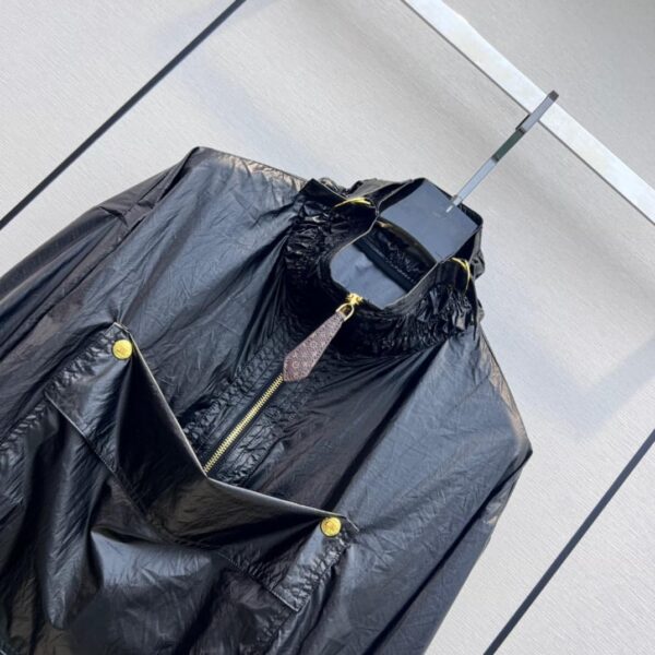 Flap Pocket Sporty Jacket Black For Women 1ABBVO