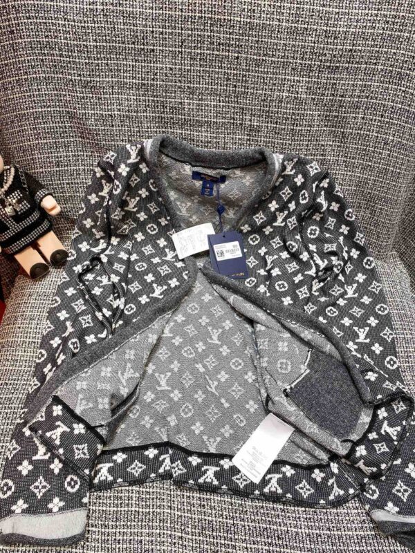 Flap Pockets Cardigan Jacket Dark Grey For Women