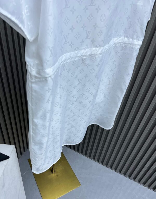 Flared Dress With Zipper White For Women