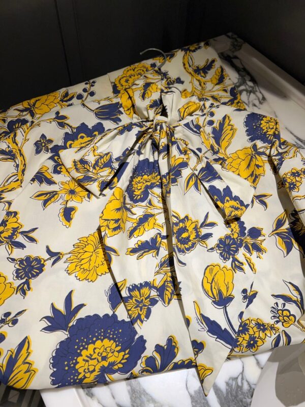 Floral Print Cotton Dress Multicolor For Women 741698 ZAMWZ 9306