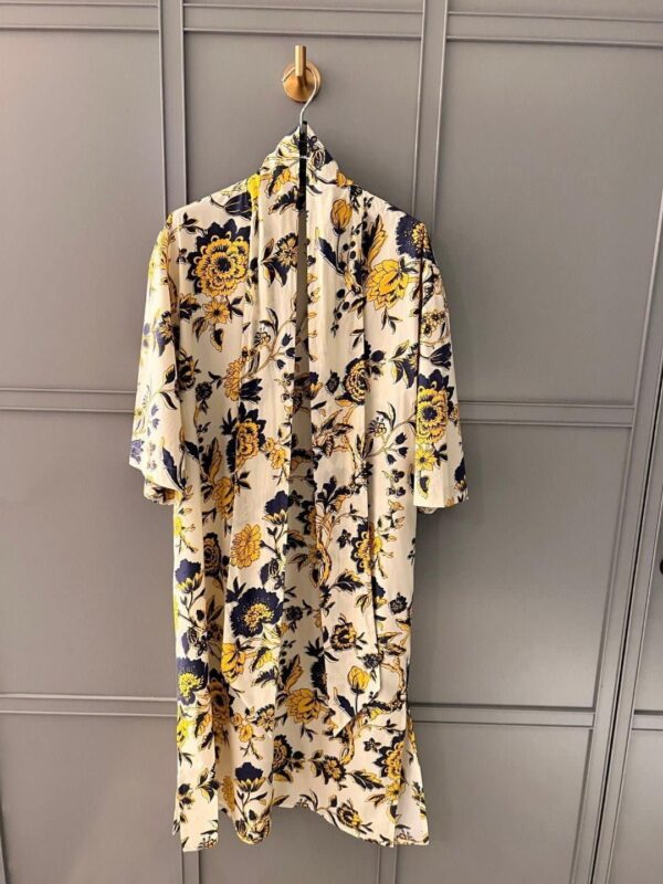 Floral Print Cotton Dress Multicolor For Women 741698 ZAMWZ 9306
