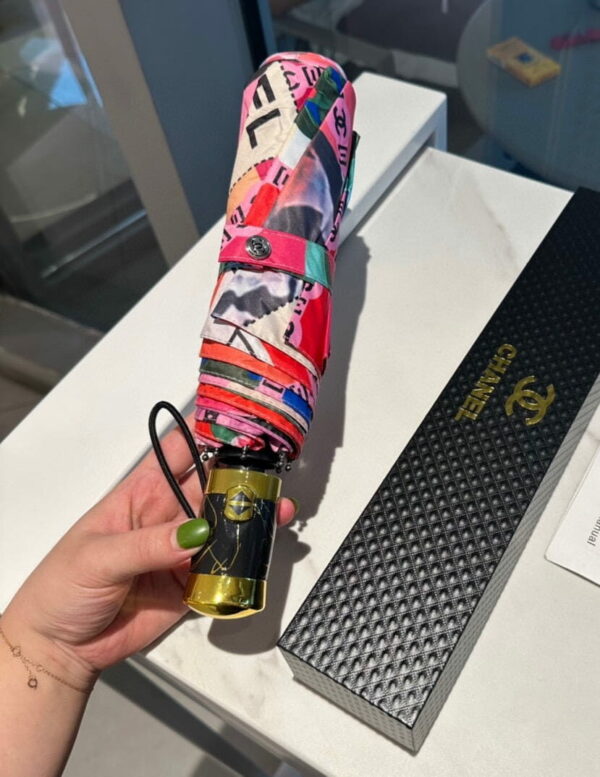Flower Folding Umbrella Pink