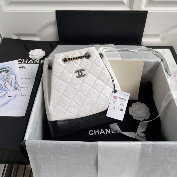 [REP 1:1] Gabrielle Backpack White/Beige/Black/Purple For Women 8.3in / 21cm A94485 Y61477 C0204