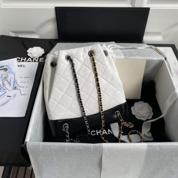 [REP 1:1] Gabrielle Backpack White/Beige/Black/Purple For Women 8.3in / 21cm A94485 Y61477 C0204