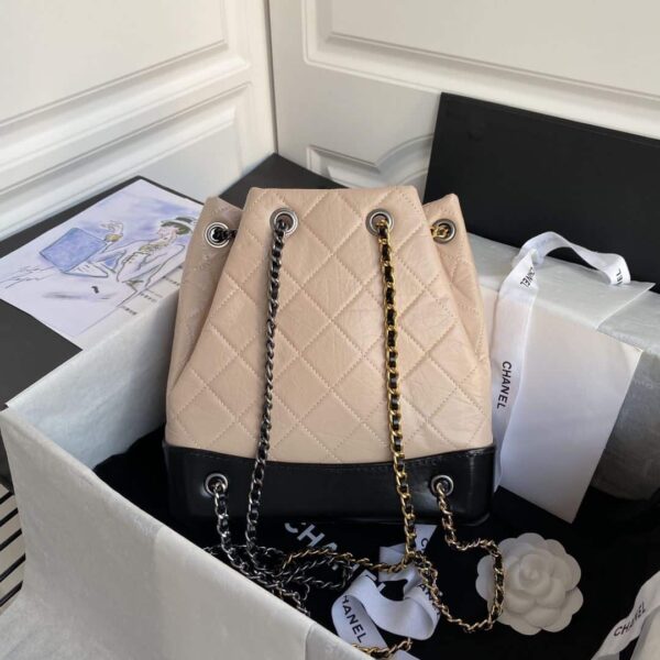 [REP 1:1] Gabrielle Backpack White/Beige/Black/Purple For Women 8.3in / 21cm A94485 Y61477 C0204