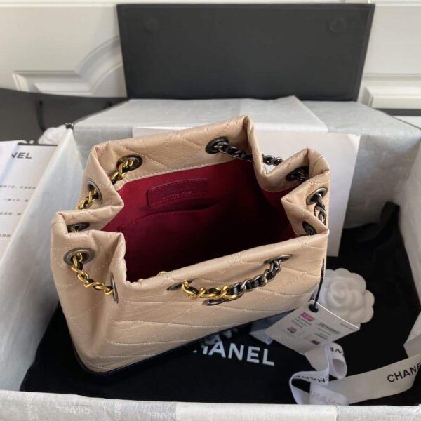 [REP 1:1] Gabrielle Backpack White/Beige/Black/Purple For Women 8.3in / 21cm A94485 Y61477 C0204