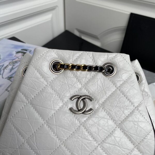[REP 1:1] Gabrielle Backpack White/Beige/Black/Purple For Women 8.3in / 21cm A94485 Y61477 C0204