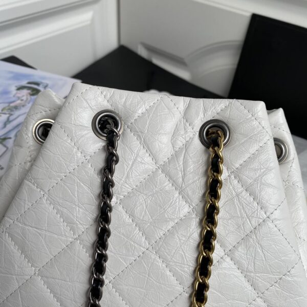 [REP 1:1] Gabrielle Backpack White/Beige/Black/Purple For Women 8.3in / 21cm A94485 Y61477 C0204