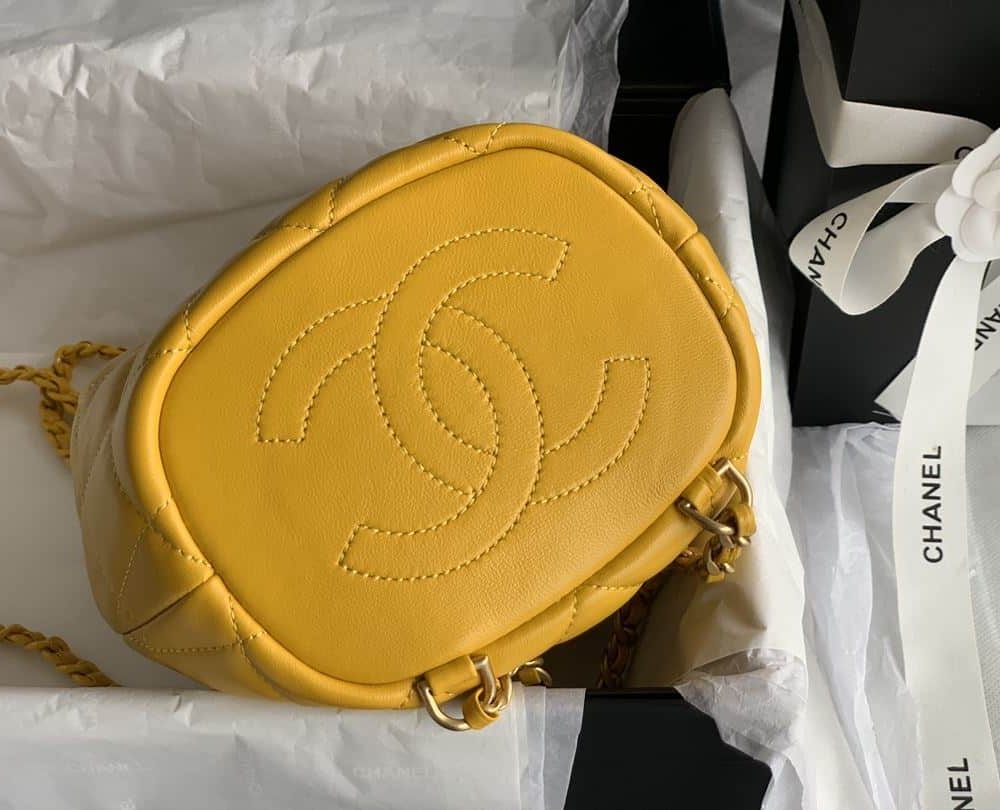 [REP 1:1] Gaiera Chain Bucket Black/White/Pink/Yellow For Women 7.5in / 19cm AS3211