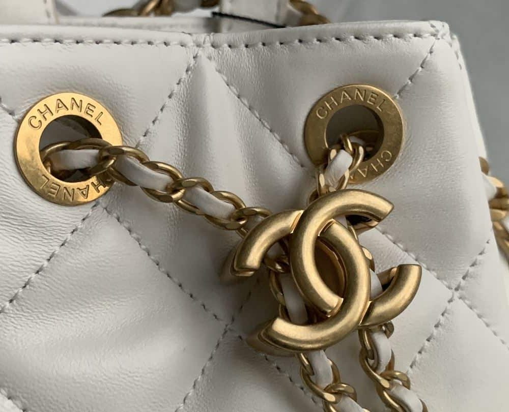 [REP 1:1] Gaiera Chain Bucket Black/White/Pink/Yellow For Women 7.5in / 19cm AS3211