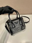 Galleria Satin Mini-Bag With Crystals In Black For Women 7.8 in/ 20 cm 1BA906_2AWL_F063R_V_EOY