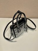 Galleria Satin Mini-Bag With Crystals In Black For Women 7.8 in/ 20 cm 1BA906_2AWL_F063R_V_EOY