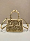 Galleria Satin Mini-Bag With Crystals In Black For Women 7.8 in/ 20 cm 1BA906_2AWL_F063R_V_EOY